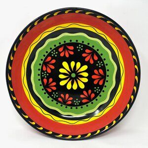 Colorful Certified Intern. Lrg. Serving Bowl/Platter Joy Hall Design